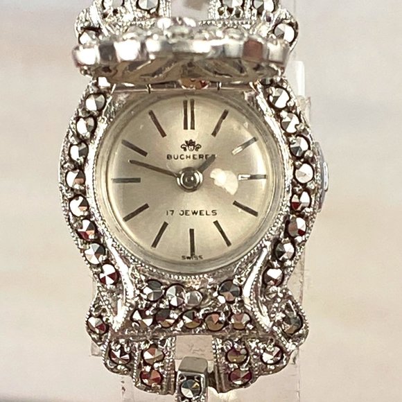 Vintage 50s Bucherer Swiss Flip Top Bracelet Watch